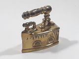 Vintage Miniature Dollhouse Sized 1 3/4" Long Brass Sad Iron