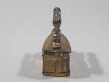 Vintage Miniature Dollhouse Sized 1 3/4" Long Brass Sad Iron
