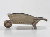 Vintage Miniature Dollhouse Sized 3 3/8" Long Brass Wheelbarrow 756157 Made in England