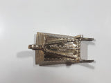 Vintage Miniature Dollhouse Sized 3 3/8" Long Brass Wheelbarrow 756157 Made in England
