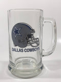 Dallas Cowboys NFL Football Team 5 1/2" Tall Clear Glass Beer Mug