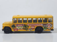 1998 Hot Wheels Mixed Signals School Bus Yellow Die Cast Toy Car Vehicle