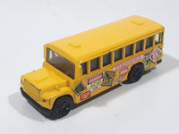 1998 Hot Wheels Mixed Signals School Bus Yellow Die Cast Toy Car Vehicle