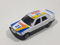 Yatming Mercedes-Benz 190 E 16 Valve Group A #21 No. 821 White Die Cast Toy Car Vehicle