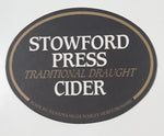 Stowford Press Traditional Draught Cider Oval Shaped Paper Beverage Drink Coaster