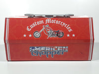 2005 Discovery Communications American Chopper Custom Motorcycles Tool Bike Tin Metal Lunch Box with Wrench Handle