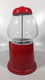 Red Metal and Glass Dome 11 1/2" Tall Gumball Machine Dispenser