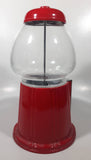 Red Metal and Glass Dome 11 1/2" Tall Gumball Machine Dispenser