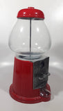 Red Metal and Glass Dome 11 1/2" Tall Gumball Machine Dispenser