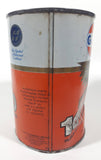 Vintage Gulf Saves Fuel Premium 10w30 Super Hydro Treated 1 Litre Motor Oil Metal Can FULL