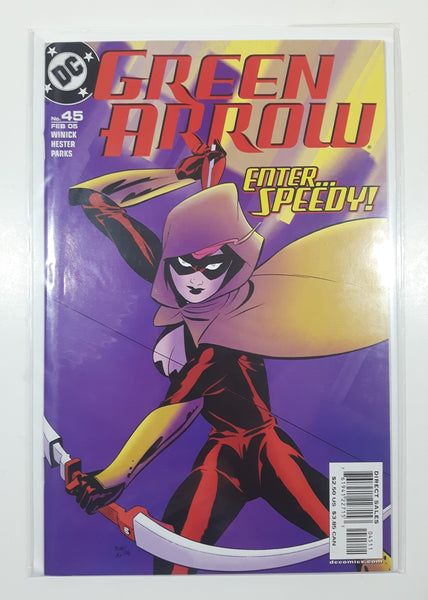 2005 DC Comics Green Arrow #45 Enter... Speedy! Comic Book On Board in Bag