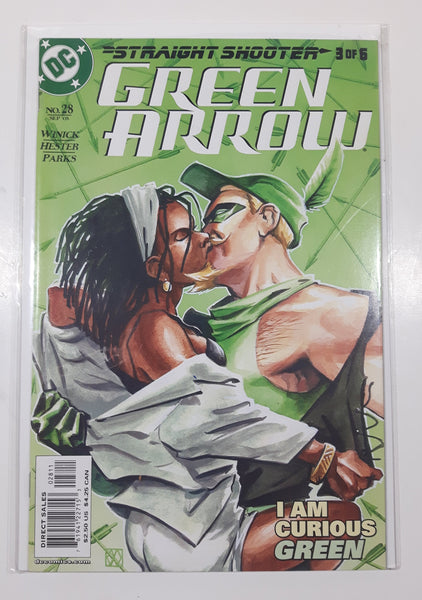 2003 DC Comics Green Arrow #28 Straight Shooter #3 of 6 I Am Curious Green Comic Book On Board in Bag