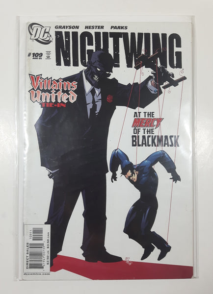 2005 DC Comics Nightwing Villains United Tie-In At The Mercy Of The Black Mask #109 Comic Book On Board in Bag