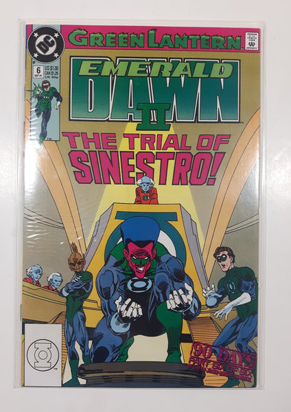 1991 DC Comics Green Lantern Emerald Dawn II #6 The Trial Of Sinestro! Comic Book On Board in Bag