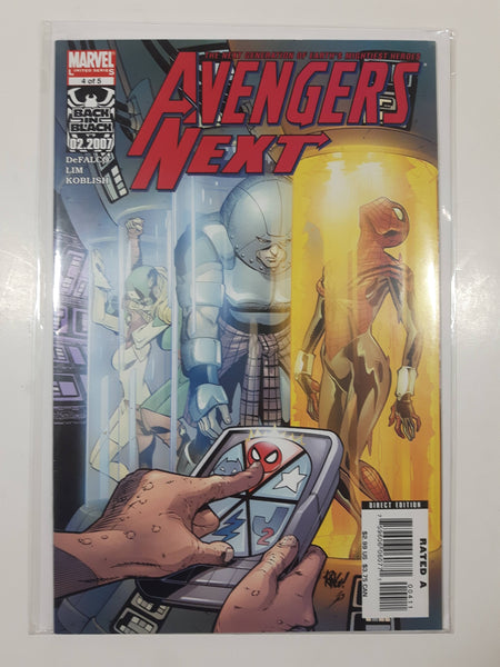 2007 Marvel Comics Limited Series The Next Generation Of Earth's Mightiest Heroes Avengers Next #4 of 5 Comic Book On Board in Bag