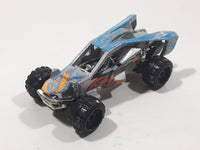 2014 Hot Wheels Off-Road Team Hot Wheels Corkscrew Buggy Silver Die Cast Toy Car Vehicle