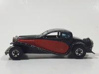 1981 Hot Wheels '37 Bugatti Black Red Die Cast Toy Classic Luxury Car Vehicle Missing a Headlight