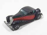 1981 Hot Wheels '37 Bugatti Black Red Die Cast Toy Classic Luxury Car Vehicle Missing a Headlight