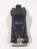 1981 Hot Wheels '37 Bugatti Black Red Die Cast Toy Classic Luxury Car Vehicle Missing a Headlight