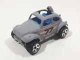 2005 Hot Wheels Baja Bug Volkswagen VW Beetle Flat Grey Die Cast Toy Car Vehicle