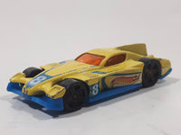 2014 Hot Wheels HW Race: Thrill Racers Formul8r Yellow Die Cast Toy Car Vehicle