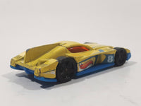 2014 Hot Wheels HW Race: Thrill Racers Formul8r Yellow Die Cast Toy Car Vehicle