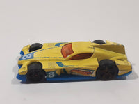 2014 Hot Wheels HW Race: Thrill Racers Formul8r Yellow Die Cast Toy Car Vehicle