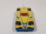 2014 Hot Wheels HW Race: Thrill Racers Formul8r Yellow Die Cast Toy Car Vehicle