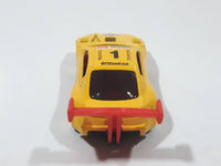 1998 Hot Wheels First Editions Pikes Peak Celica Pennzoil Express Lube 1 No Fear Yellow Die Cast Toy Race Car Vehicle