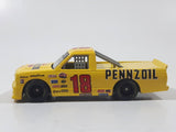 1997 Racing Champions NASCAR Special Edition #18 Johnny Benson Pennzoil Chevy Pickup Truck Yellow Die Cast Toy Race Car Vehicle