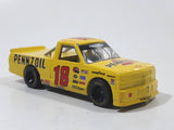 1997 Racing Champions NASCAR Special Edition #18 Johnny Benson Pennzoil Chevy Pickup Truck Yellow Die Cast Toy Race Car Vehicle