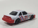 1993 Racing Champions Premier Edition NASCAR #21 Morgan Shepherd Citgo Ford Thunderbird White and Orange Die Cast Race Car Vehicle