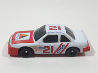 1993 Racing Champions Premier Edition NASCAR #21 Morgan Shepherd Citgo Ford Thunderbird White and Orange Die Cast Race Car Vehicle