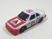 1993 Racing Champions Premier Edition NASCAR #21 Morgan Shepherd Citgo Ford Thunderbird White and Orange Die Cast Race Car Vehicle