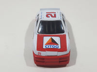 1993 Racing Champions Premier Edition NASCAR #21 Morgan Shepherd Citgo Ford Thunderbird White and Orange Die Cast Race Car Vehicle