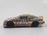 1996 Racing Champions NASCAR #21 Michael Waltrip Citgo Ford Thunderbird Gold Chrome Die Cast Toy Race Car Vehicle