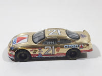 1996 Racing Champions NASCAR #21 Michael Waltrip Citgo Ford Thunderbird Gold Chrome Die Cast Toy Race Car Vehicle