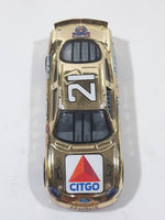 1996 Racing Champions NASCAR #21 Michael Waltrip Citgo Ford Thunderbird Gold Chrome Die Cast Toy Race Car Vehicle