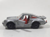 Vintage 1978 Lesney Matchbox Superfast No. 3 Porsche Turbo Silver Grey Die Cast Toy Car Vehicle with Opening Doors