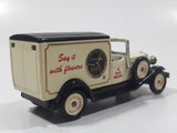 Lledo Days Gone 1936 Packard Delivery Van FTD Florist Transworld Delivery "Say it with flowers" Cream White Die Cast Toy Car Vehicle