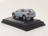 Malibu International Ltd Porsche Cayenne Turbo 1/87 Scale Light Blue Die Cast Toy Car Vehicle in Display Case 2 1/4" Long