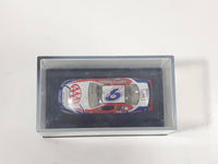 2006 NASCAR Winners Circle AAA American Automobile Association #6 Mark Martin White Die Cast Toy Race Car Vehicle in Display Case 2 1/4" Long