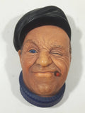 Vintage 1967 Bossons Congleton Boatman 5 1/2" Tall Chalkware Wall Hanging Made in England