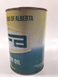 Vintage UFA United Farms of Alberta Extra H.D. SAE 30 Motor Oil 5 7/8" Tall One Litre Metal Oil Can EMPTY