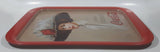 Vintage 1971 Coca-Cola "Drink" "Delicious" Hamilton King 1909 Pinup Girl Red Metal Beverage Serving Tray Coke Cola Soda Pop Collectible