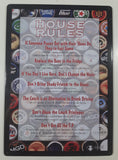 2004 Mantis Design House Rules Beer Bottle Cap Themed 8 1/4" x 11 1/2" Metal Bar Sign