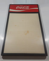 Vintage Enjoy Coca Cola 16 3/4" x 27 1/2" Plastic Menu Board