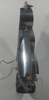 Vintage Mid Century Chrome Tall Ship Boat Lamp Light 16" Long