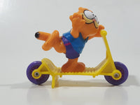 1989 McDonald's Garfield Scooter Rider 2" Tall Toy Figure