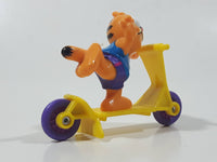 1989 McDonald's Garfield Scooter Rider 2" Tall Toy Figure